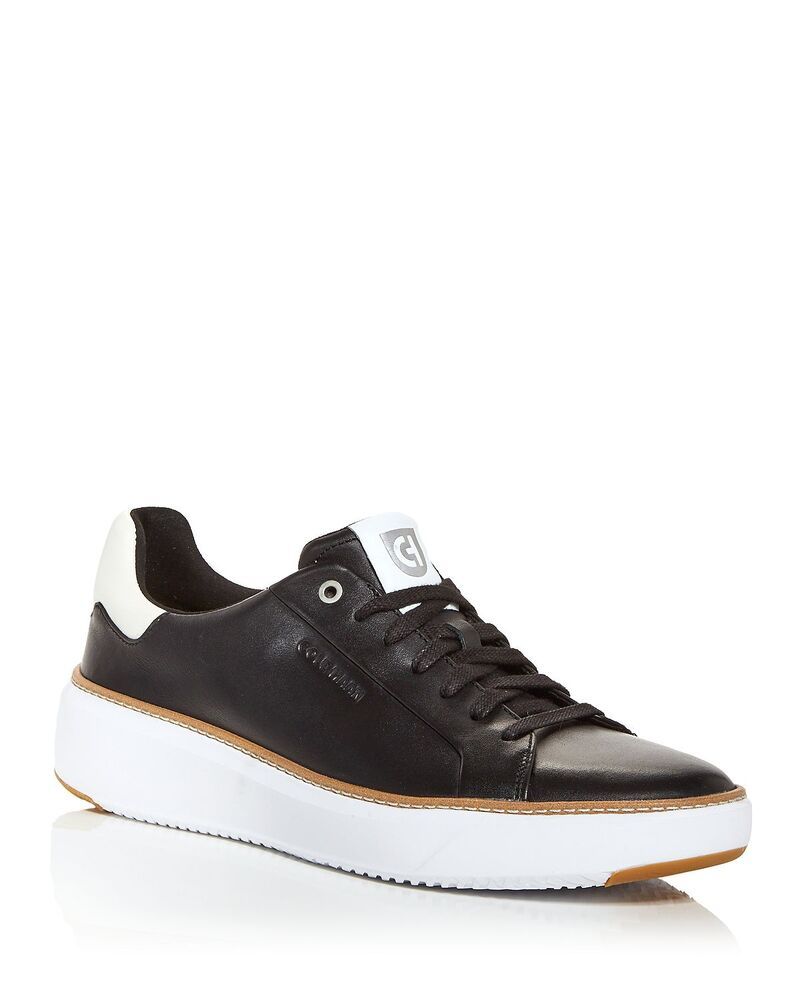 コールハーン メンズ シューズ スニーカー Cole Haan Mens GrandPr Topskin Low Top Sneakers Black ブラック