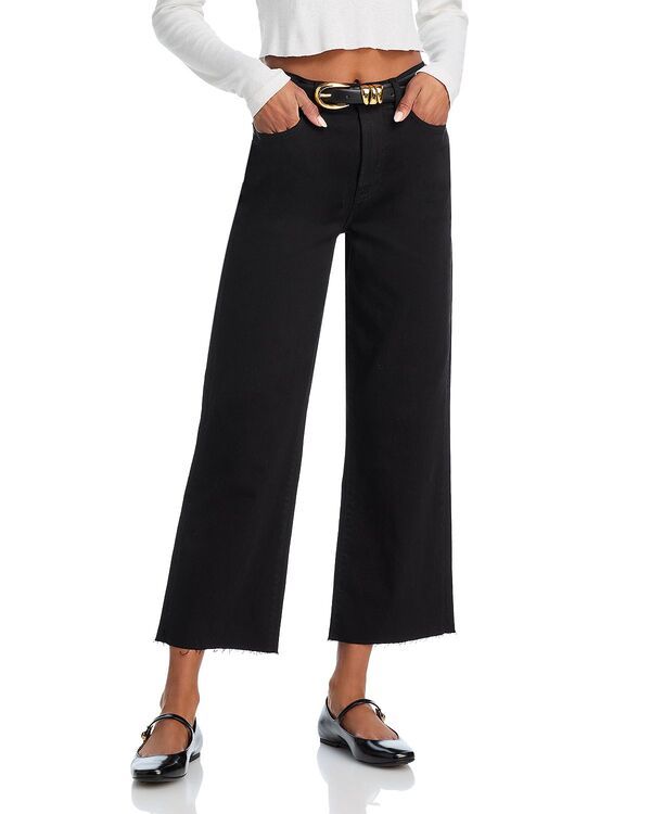セブンフォーオールマンカインド レディース ボトムス デニムパンツ クロップド ジーンズ 7 For All Mankind Alexa High Rise Cropped Jeans Black ブ