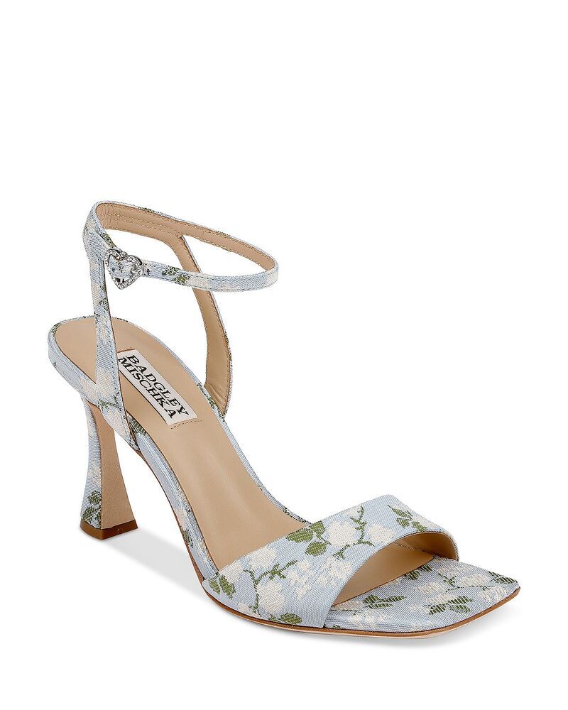 バッジェリーミシュカ レディース シューズ サンダル ヒール Badgley Mischka Womens Cady Square Toe Higheel Sandals Mist Fab