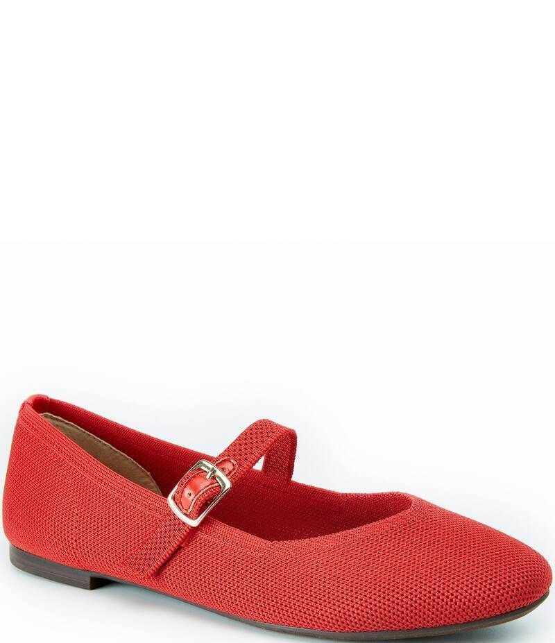 ミートゥー レディース シューズ パンプス メッシュ Me Too Serenity Mesh Mary Jane Ballet Flats Master Red レッド