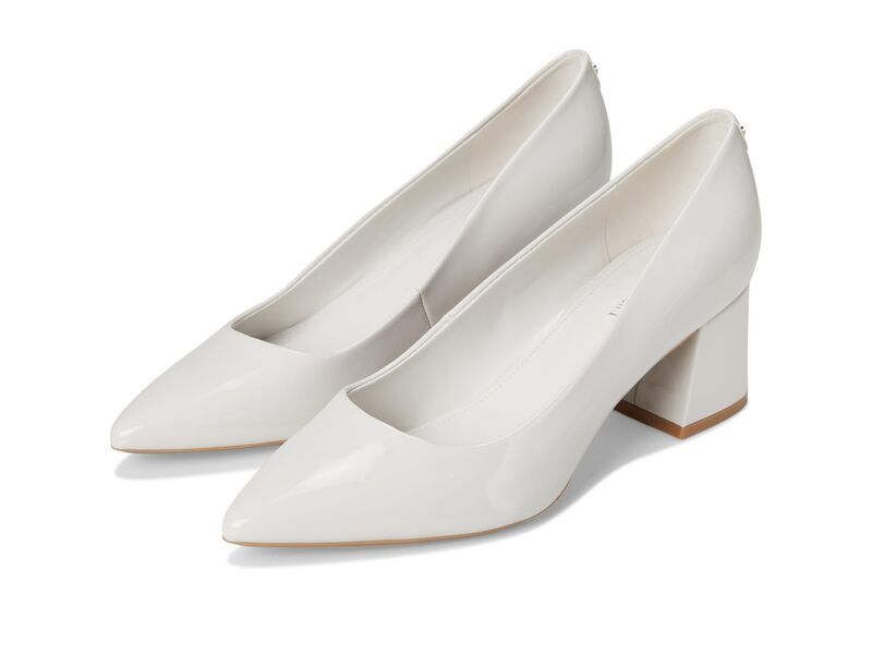 カルバンクライン レディース シューズ ヒール Calvin Klein Lenott Ivory Patent アイボリー