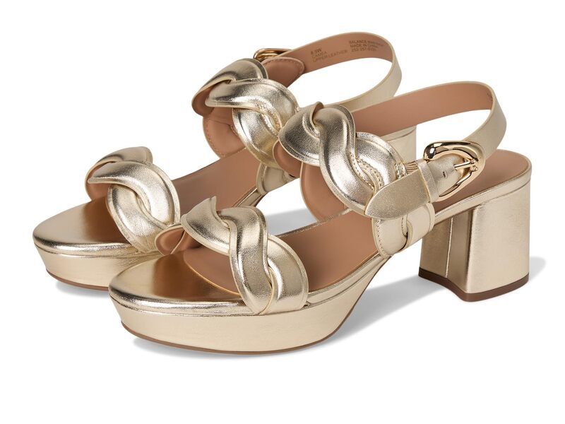 エアロソールズ レディース シューズ ヒール Aerosoles Camea Soft Gold Leather ゴールド