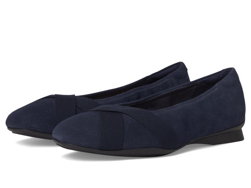 クラークス レディース シューズ サンダル Clarks Jazmynn Gem Navy Suede ネイビー