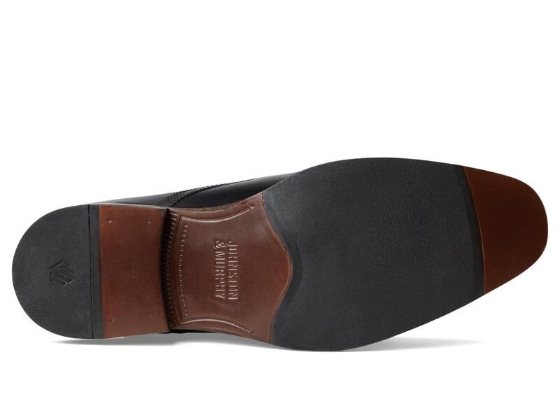 ジョンストンアンドマーフィー メンズ シューズ オックスフォード キャップ Johnston Murphy Richland Cap Toe Black Full Grai ブラック
