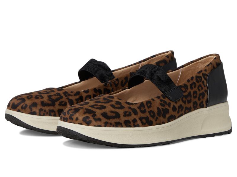 ライフストライド レディース シューズ ヒール LifeStride Reflection Mary Jane Shoes Brown Leopard ブラウン