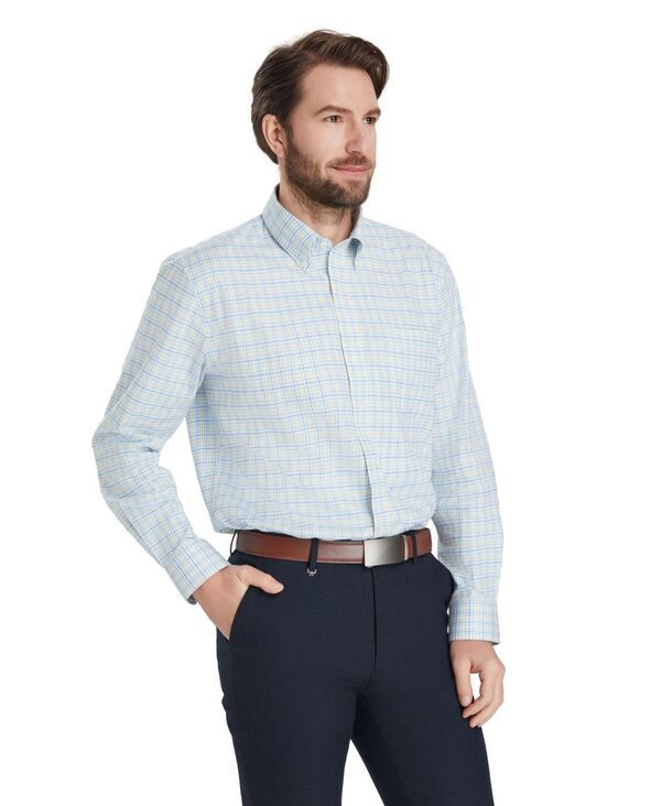 クラブルーム メンズ トップス シャツ Club Roomens Fashion Poplin Henry Shirt Macys Exclusive Light Blue ブルー