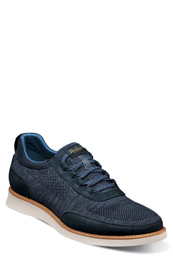 フローシャイム メンズ シューズ オックスフォード スニーカー レース ニット Florsheim Launch Elastic Lace Knit Sneaker Navy ネイビー