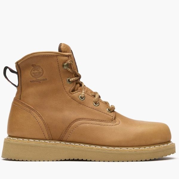 ジョージブーツ メンズ シューズ ブーツ・レインブーツ Georgia Boot Mens 6 Wedge Work Boot Barracuda Gold ゴールド