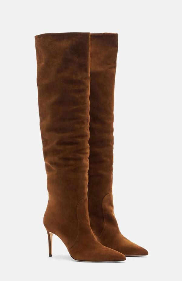 スカロッソ レディース シューズ ブーツ・レインブーツ SCAROSSO Carra Boots Tobacco Suede
