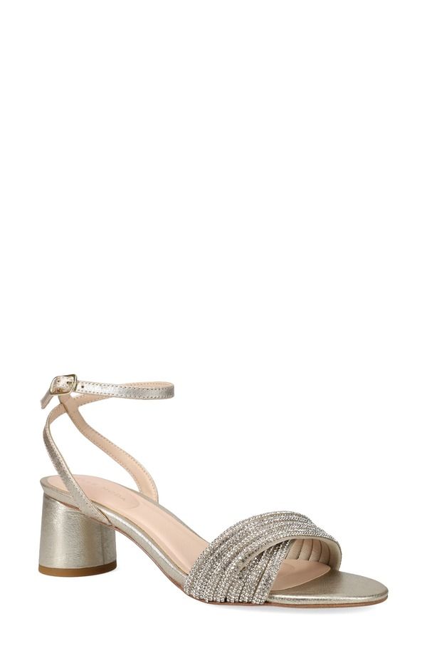 ペレモーダ レディース シューズ ヒール サンダル アンクル Pelle Moda Noli Ankle Strap Sandal Platinum Gold ゴールド