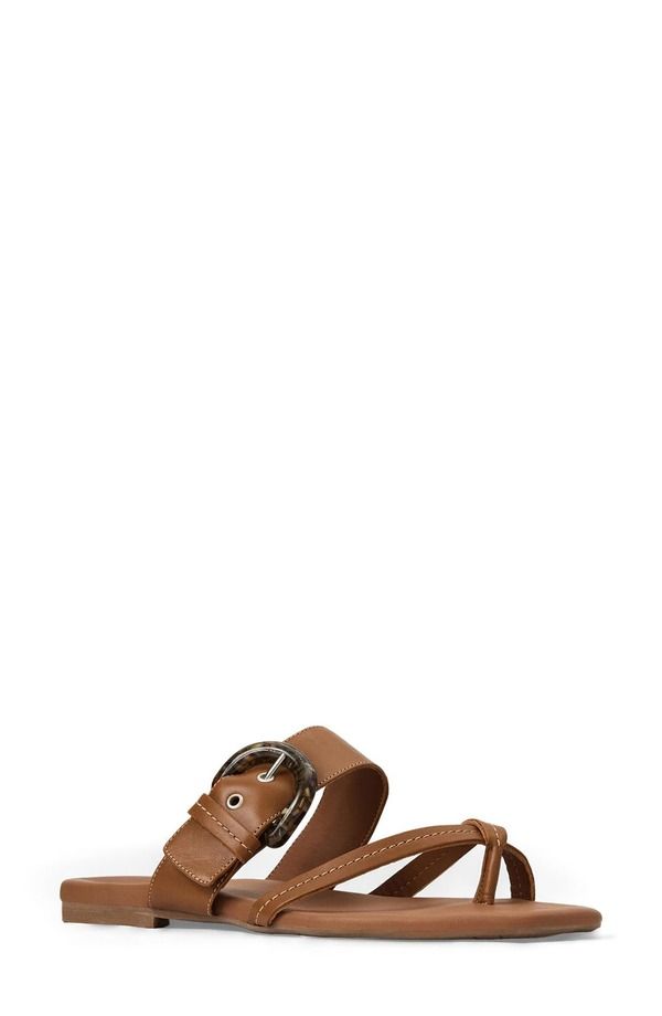アクアタリア レディース シューズ サンダル Aquataliasti Weatherproof Slide Sandal Cognac Leather