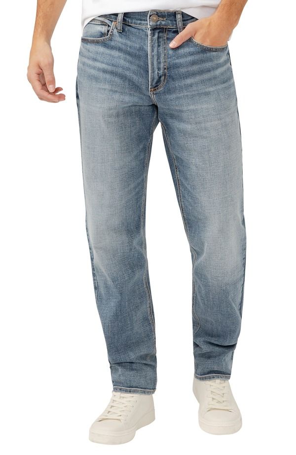 シルバー ジーンズ メンズ ボトムス デニムパンツ Silver Jeans Co Eddie Athletic Fitapered Jeans Indigo インディゴ