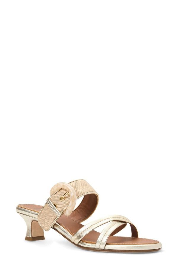 アクアタリア レディース シューズ ヒール サンダル Aquatalia Bambi Weatherproof Slide Sandal Champagne Multi シャンパン