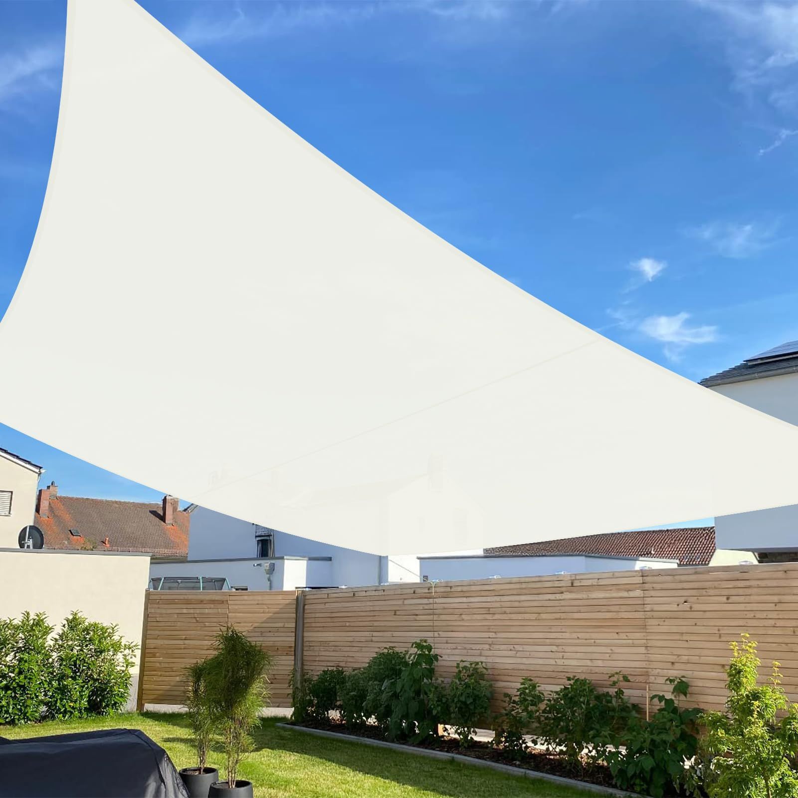 【特価】4x6m シェード アイボリー GUARDひ雨よけ 撥水シェード SUNNY 四角サンシェード