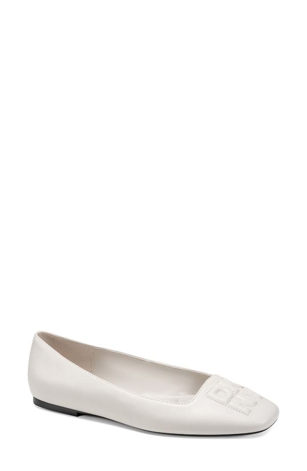 ダナ キャラン ニューヨーク レディース シューズ パンプス DKNY Darianne Ballet Flat Soft White ホワイト