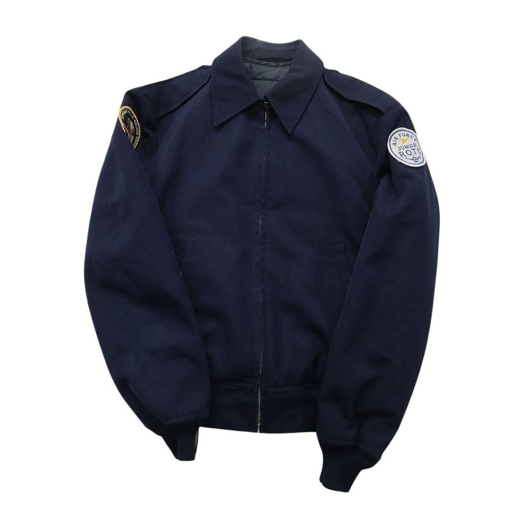 古着卸 まとめ売り ミリタリー ライトウェイトジャケット 4枚セット ( メンズ 36/34 ) AIRFORCE ネイビー ワッペン 中古 古着 NF7060 古着卸 まとめ売り ミリタリー ライトウェイトジャケット 4枚セット