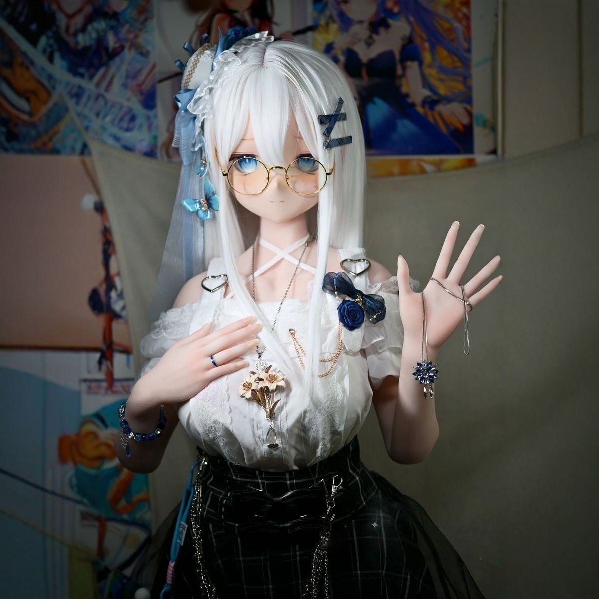 新品 未使用 正規版 140cm カスタムドール 人形本体 アニメ二次元風 魔族ねこ人形 ウィッグ付き 「 可追加機能 / 他サイズ 」 BJD Reborn Doll ドール 等身大フィギュア ドール TPE 素材 お人形遊び