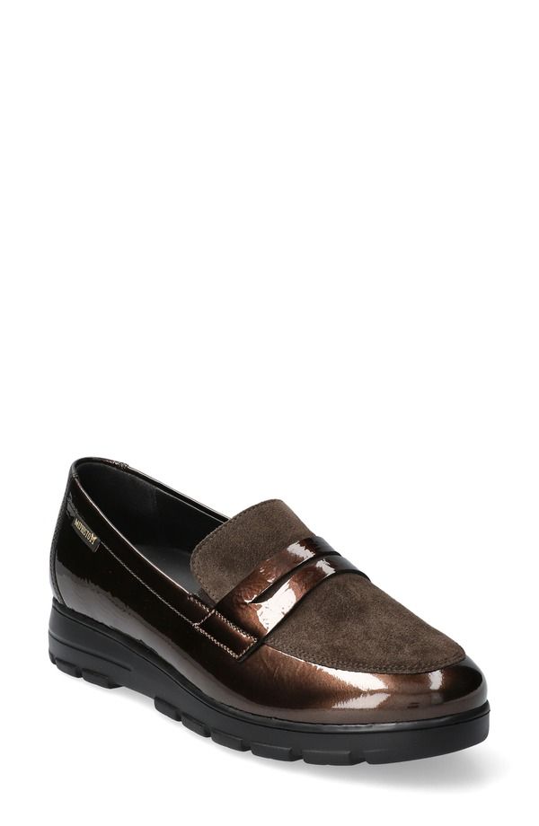 メフィスト レディース シューズ スリッポン・ローファー Mephisto Carima Penny Loafer Bronze