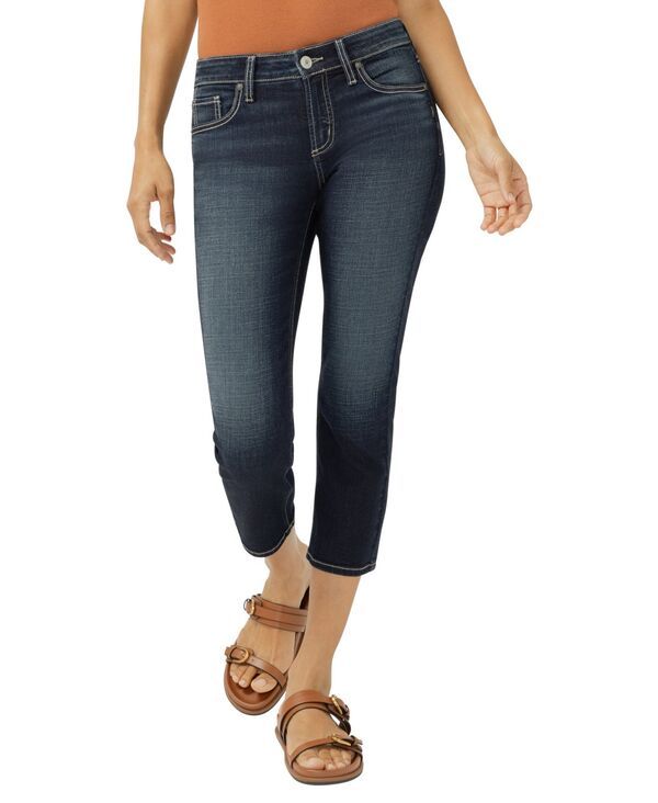 シルバー ジーンズ レディース ボトムス デニムパンツ キャップ Silver Jeans Co Womens Elyse MidRise Luxe Stretch Capri Jeans Bay S