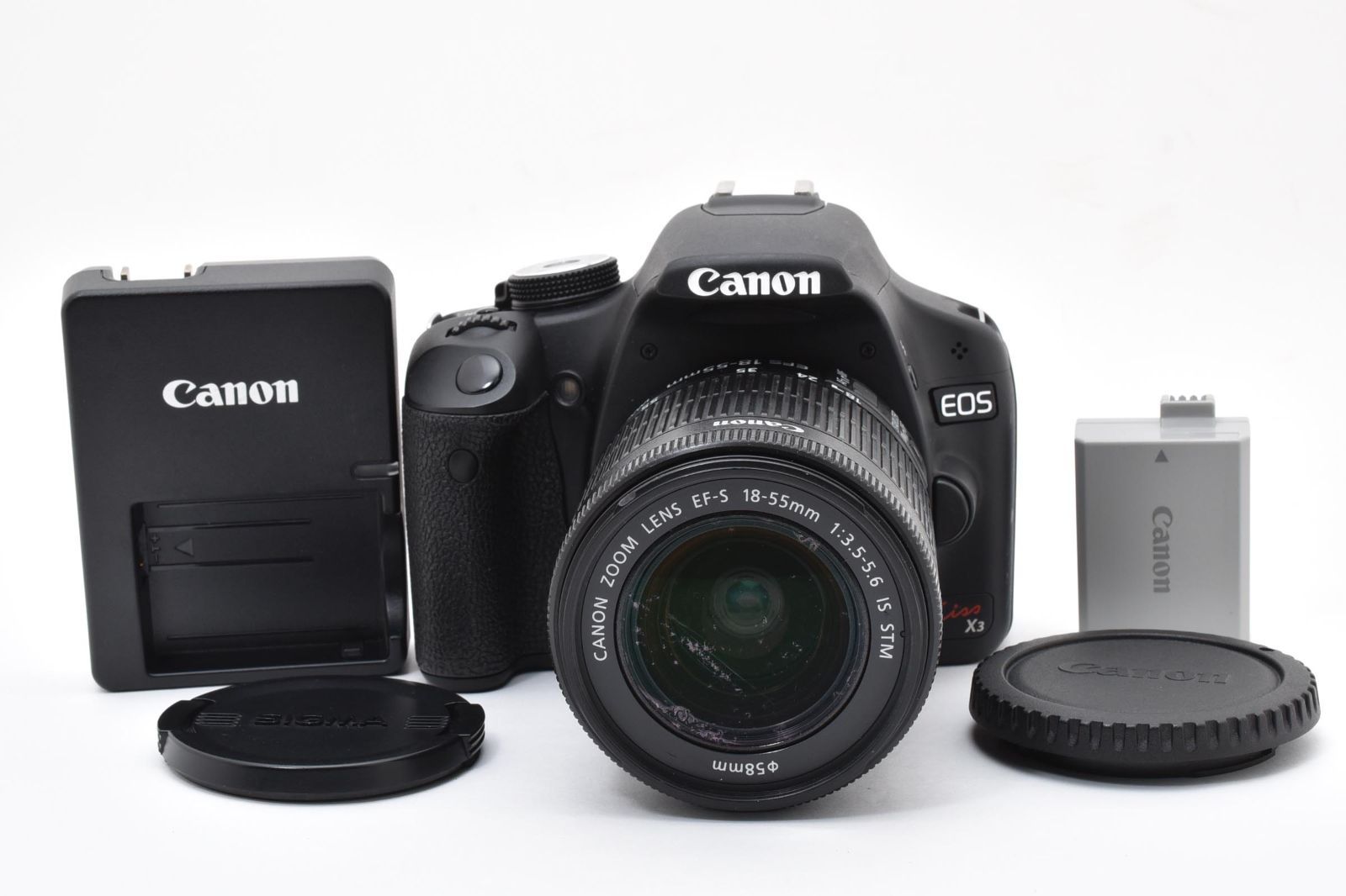 ★良品★ 《ショット数 9105回》 キヤノン CANON EOS Kiss X3 + EF-S 18-55mm F3.5-5.6 IS STM #2260