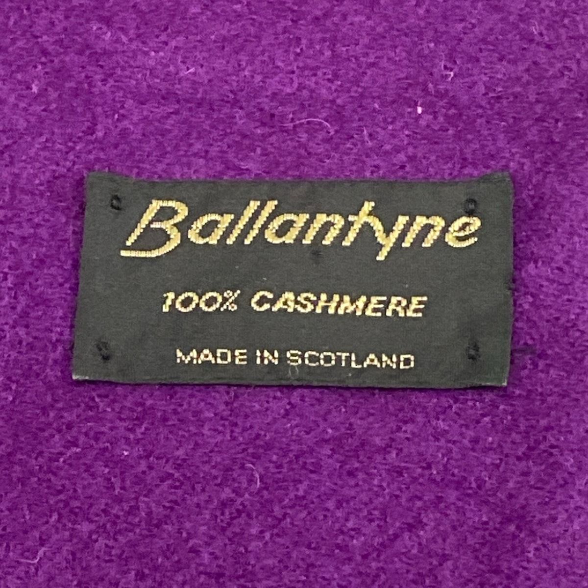 バランタイン　カシミヤ　1点　マフラー　Ballantyne　スコットランド Ballantyne(バランタイン) マフラー パープル カシミヤ - メルカリ