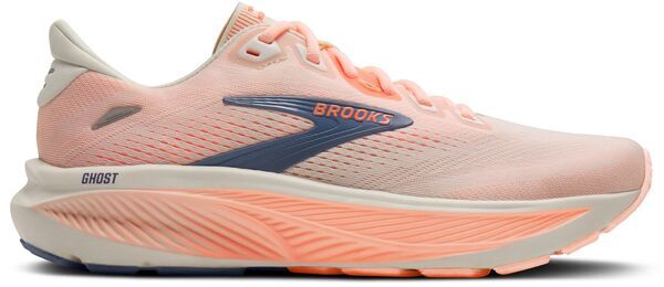 ブルックス レディース シューズ スニーカー Brooks Womens Ghost 18 Running Shoestar WhiteCyber PeachGrey ホワイト