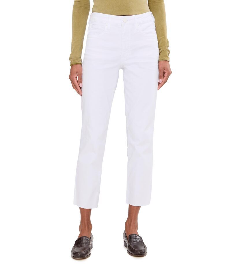 カットフロムザクロス レディース ボトムス デニムパンツ KUT from the Kloth Rachael HighRise Fab Mom Raw Hem in Optic White ホワイト