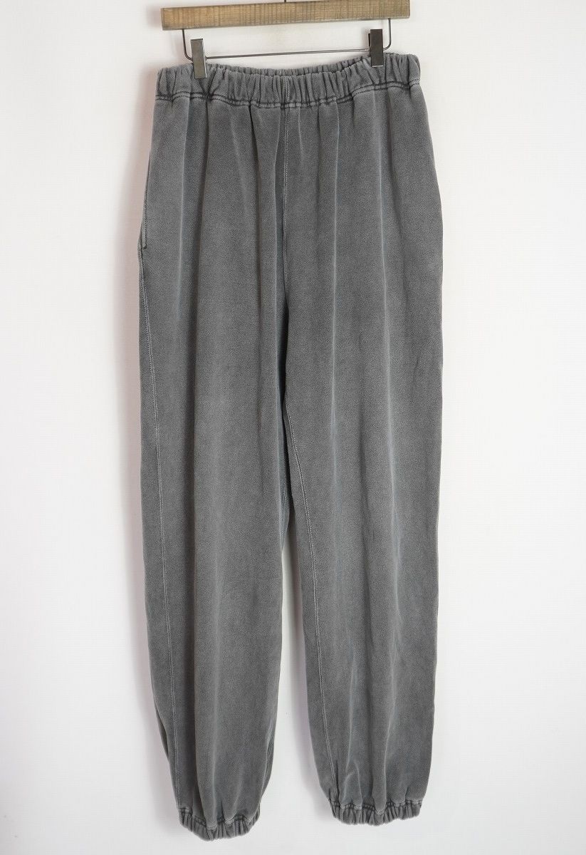 美品23AW COOTIE PRODUCTIONS クーティ PIGMENT DYED OPEN END YARN SWEAT PANTS スウェット パンツ ピグメント サイズL 灰 4017Q♪