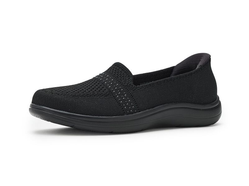 スケッチャーズ レディース シューズ スリッポン・ローファー Skechers OnTheGo Flex Hands Free SlipIns Radiant Studded Skimmer Blac