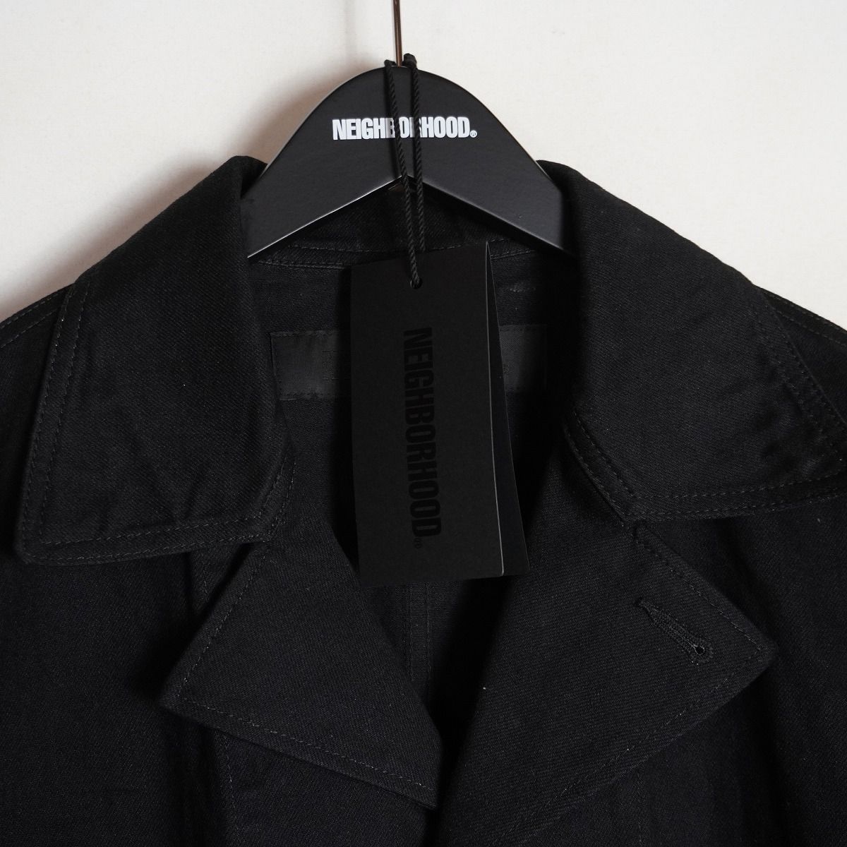 Y*様 美品　NEIGHBORHOOD ブラック カバーオール 美品 24AW NEIGHBORHOOD ネイバーフッド COVERALL JACKET 242AQNH
