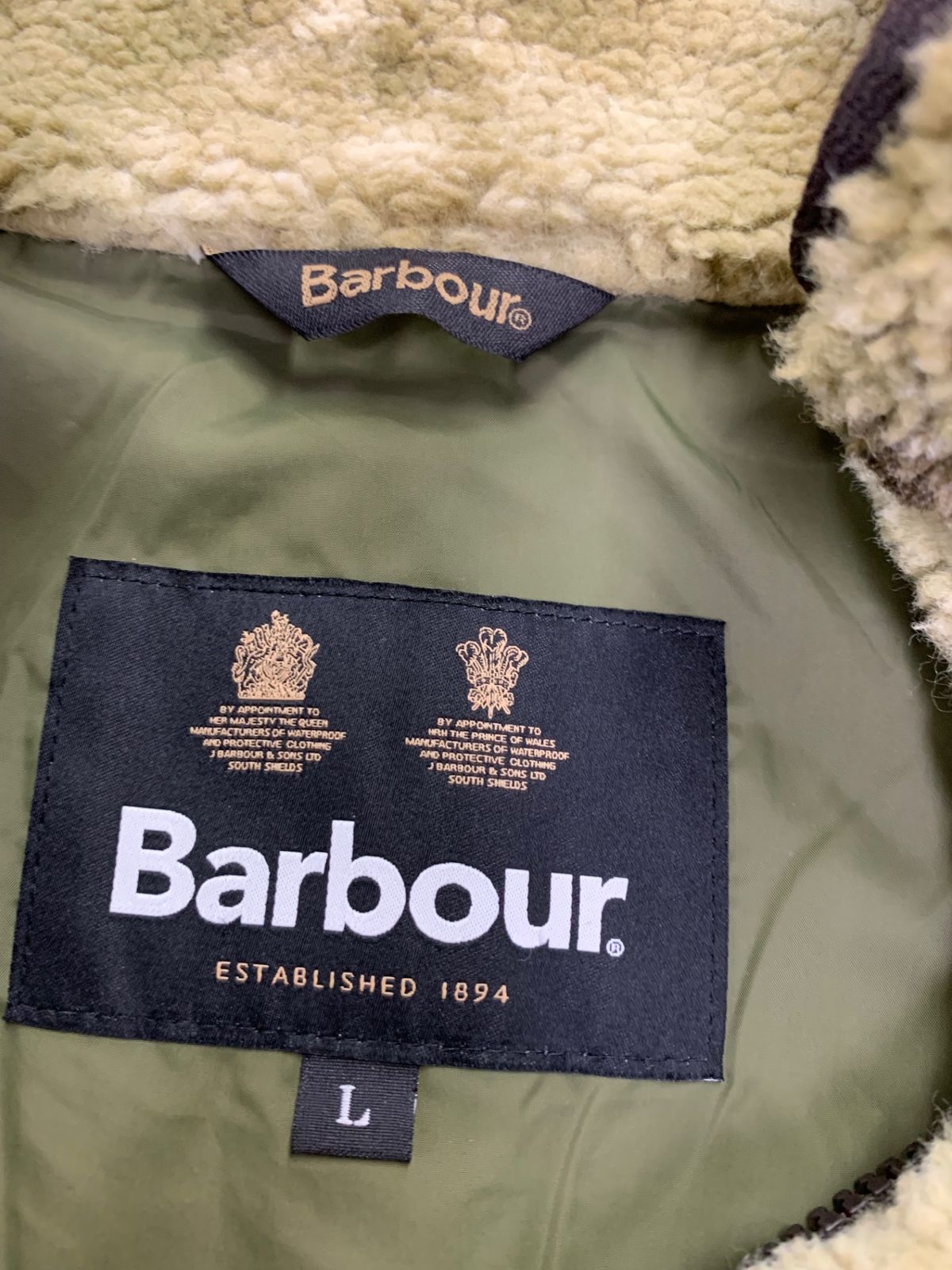 Barbour Moor Fleece Tie Dye - MOOR TIE DYE JACKET Khaki Print