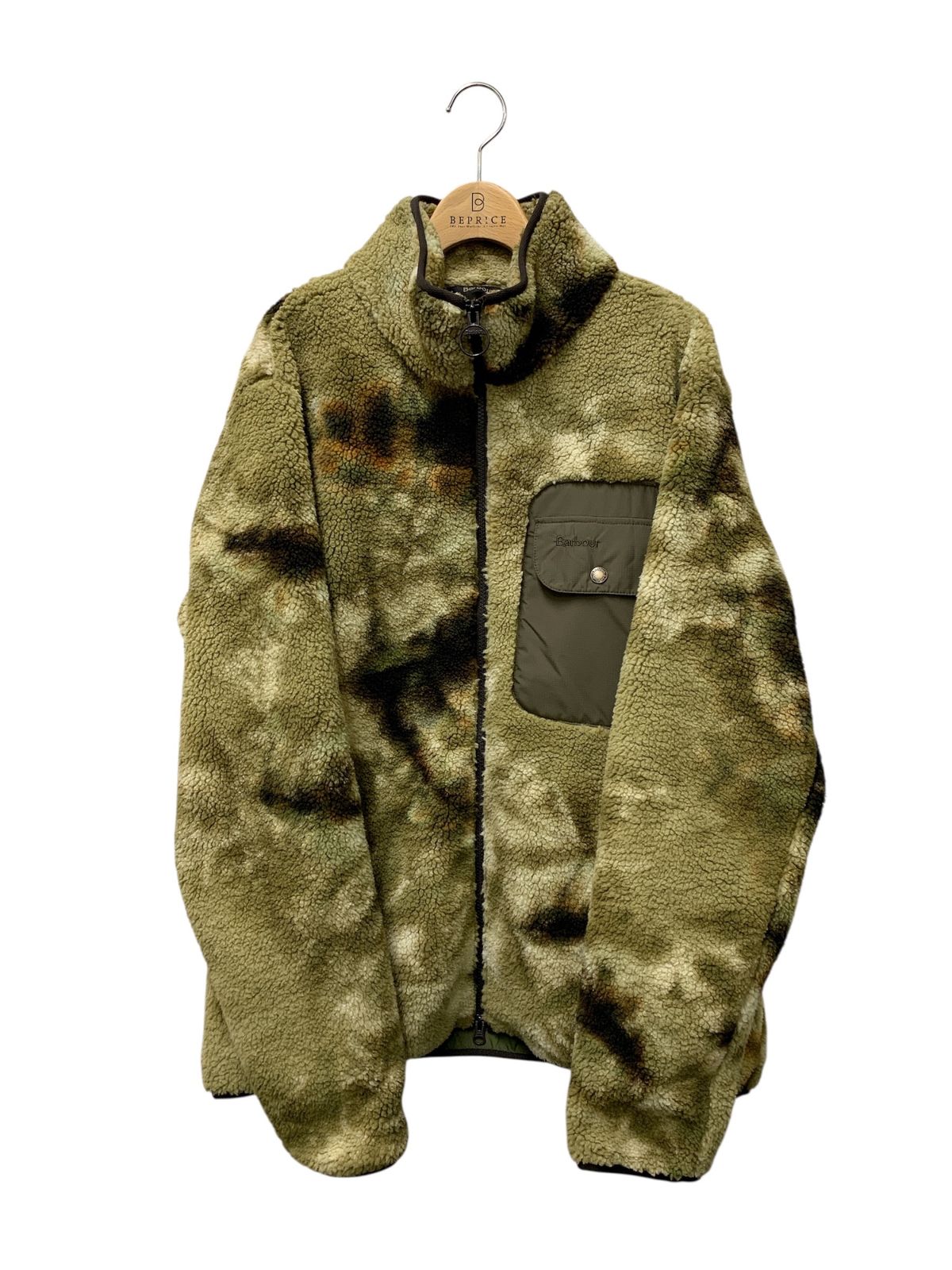 Barbour Moor Fleece Tie Dye - MOOR TIE DYE JACKET Khaki Print