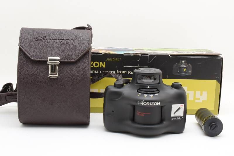 実用品 箱あり希少 Horizon ホライゾン Perfekt MC 28mm F2.8 パノラマカメラ #4240-4