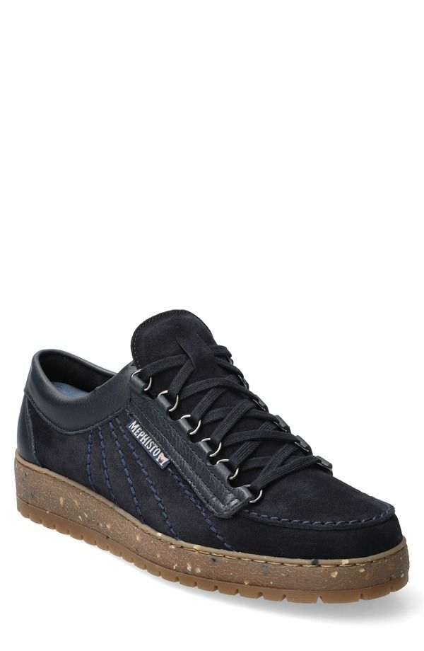 メフィスト メンズ シューズ スニーカー Mephisto Rainbow Sneaker Blue Suede ブルー
