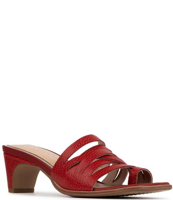 ドナルドプリネール レディース シューズ サンダル レザー Donald Pliner Dayvi Tumbled Leather Toe Ring Dressandals Tomato