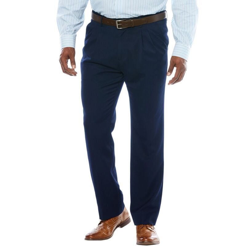 キングサイズ レディース ボトムス カジュアルパンツ トール KingSize Mens Big Tall No Hassle Classic Fit Expandable Waist DoubleP