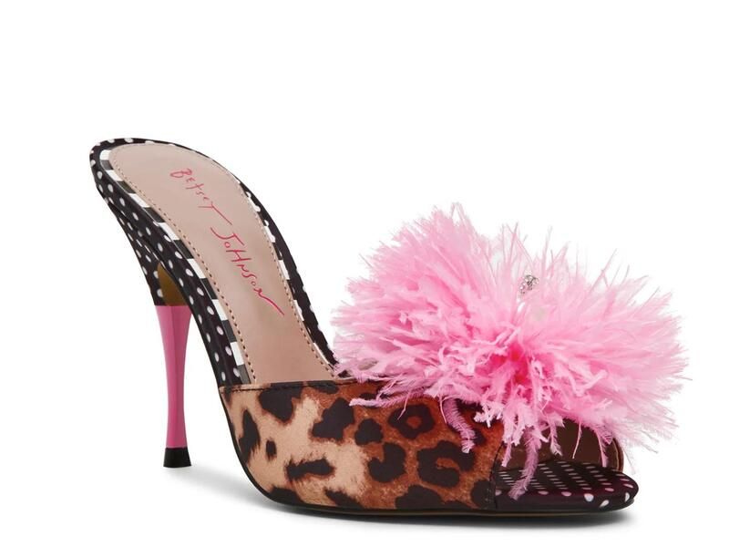 ベッツィジョンソン レディース シューズ サンダル Betsey JohnsonAvery Sandal Multicolor Leopard PrintPolka Dot マルチカラー