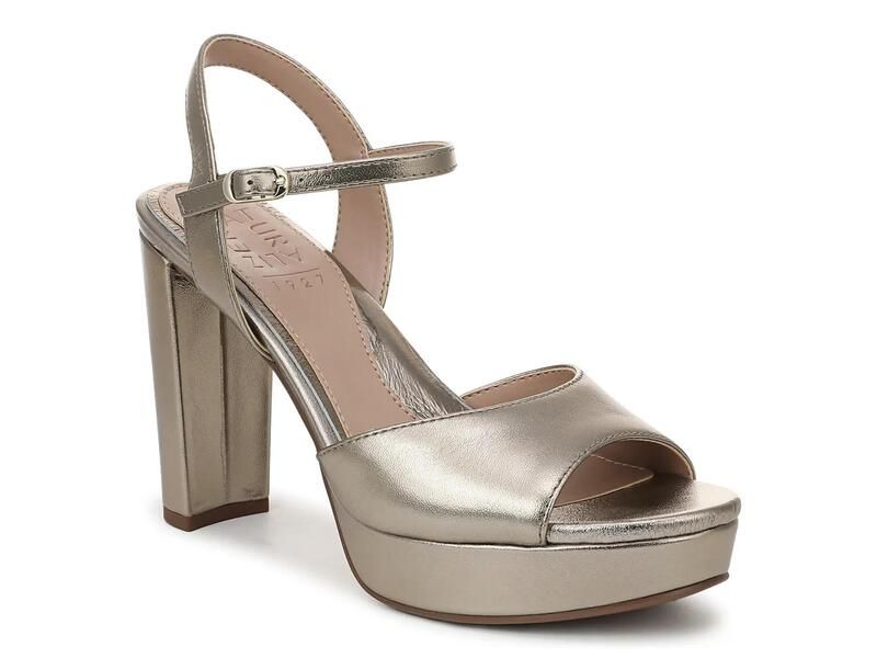 ナチュライザー レディース シューズ サンダル プラットフォーム NaturalizerMarigold Platform Sandal Pewter Leather ピューター