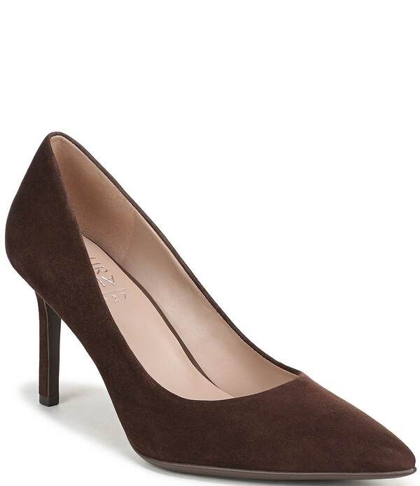 ナチュライザー レディース シューズ パンプスエード Naturalizer Anna Suede Pointed Toe Pumps Chocolate チョコレート
