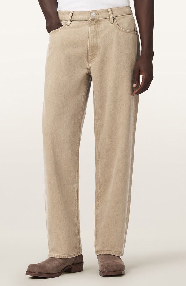 オールセインツ メンズ ボトムス デニムパンツ ストレート ジーンズ AllSaints Mullen Relaxed Straight Leg Jeans Light Brown ブラウン