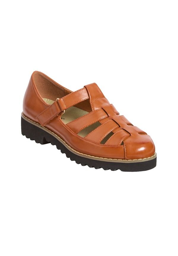 コンフォートビュー レディース シューズ パンプス Comfortview The Alva Fisherman Flat Brown ブラウン