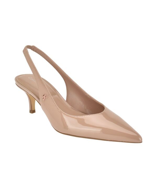 カルバンクライン レディース シューズ パンプス ヒール Calvin Klein Womens Emersyn Kitten Heel Slingback Pumps Light Natural P