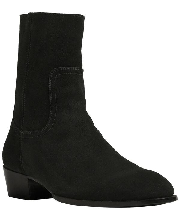アンソニー ヴィア メンズ シューズ ブーツ・レインブーツ Anthony Veer Mens Lennox Zipper Boots Velvet Noir Black Suede ブラック