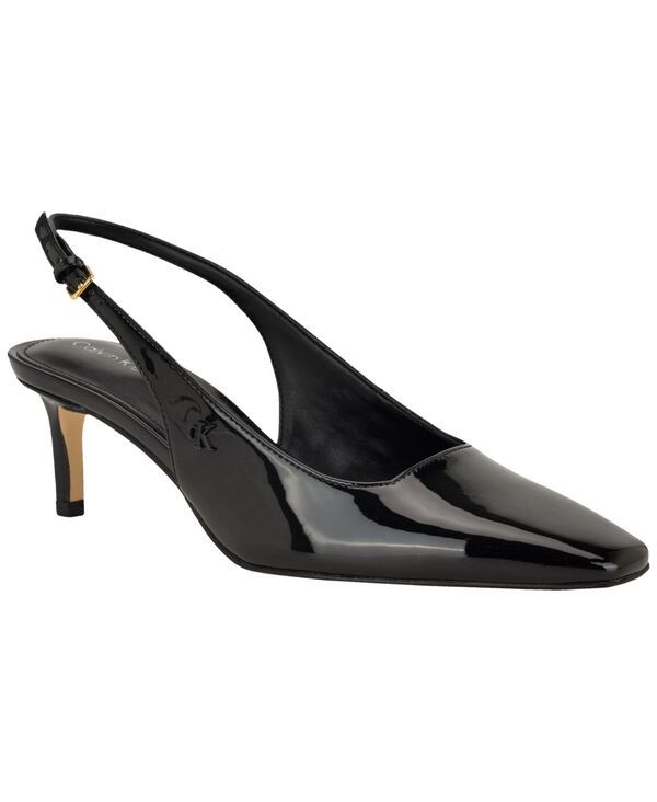 カルバンクライン レディース シューズ パンプス Calvin Klein Womensorena Snip Toe Slingback Pumps Black Patent ブラック