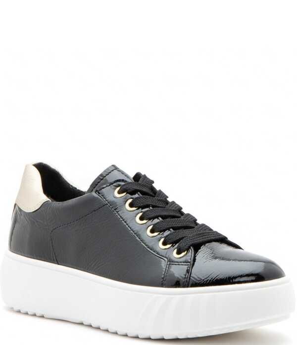 アラ レディース シューズ スニーカー プラットフォーム レザー ara Mikky Patent Leather Cupsole Platform Sneakers Black ブラック 42,120円