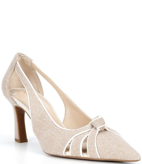 アレックスマリー レディース シューズ ヒール カットアウト Alex Marie Harvie Knotted CutOut Pumps TaupeCloud White ホワイト