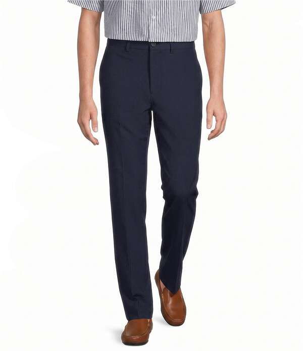 ラウンドトゥリーアンドヨーク メンズ ボトムス カジュアルパンツ Roundtree Yorke Performance Stewart Flat Front Classic Fit Solid Pe