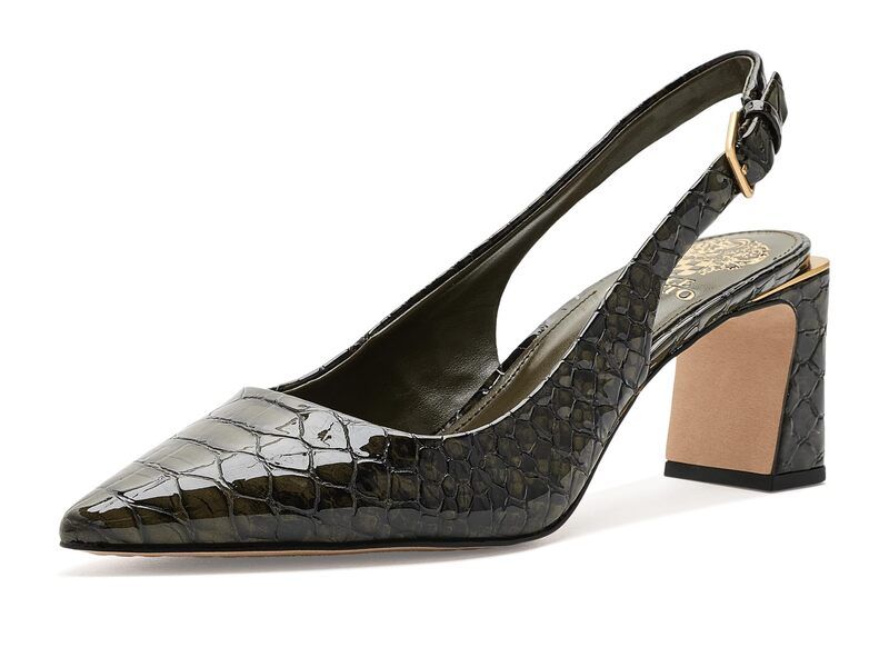 ヴィンスカムート レディース シューズ ヒール Vince Camuto Hamden Buckle Slingback Pumps Deep Forest フォレスト