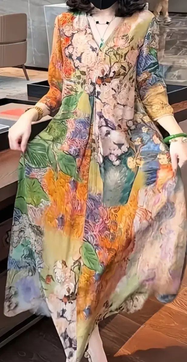 高級シフォン ワンピース66 77 88