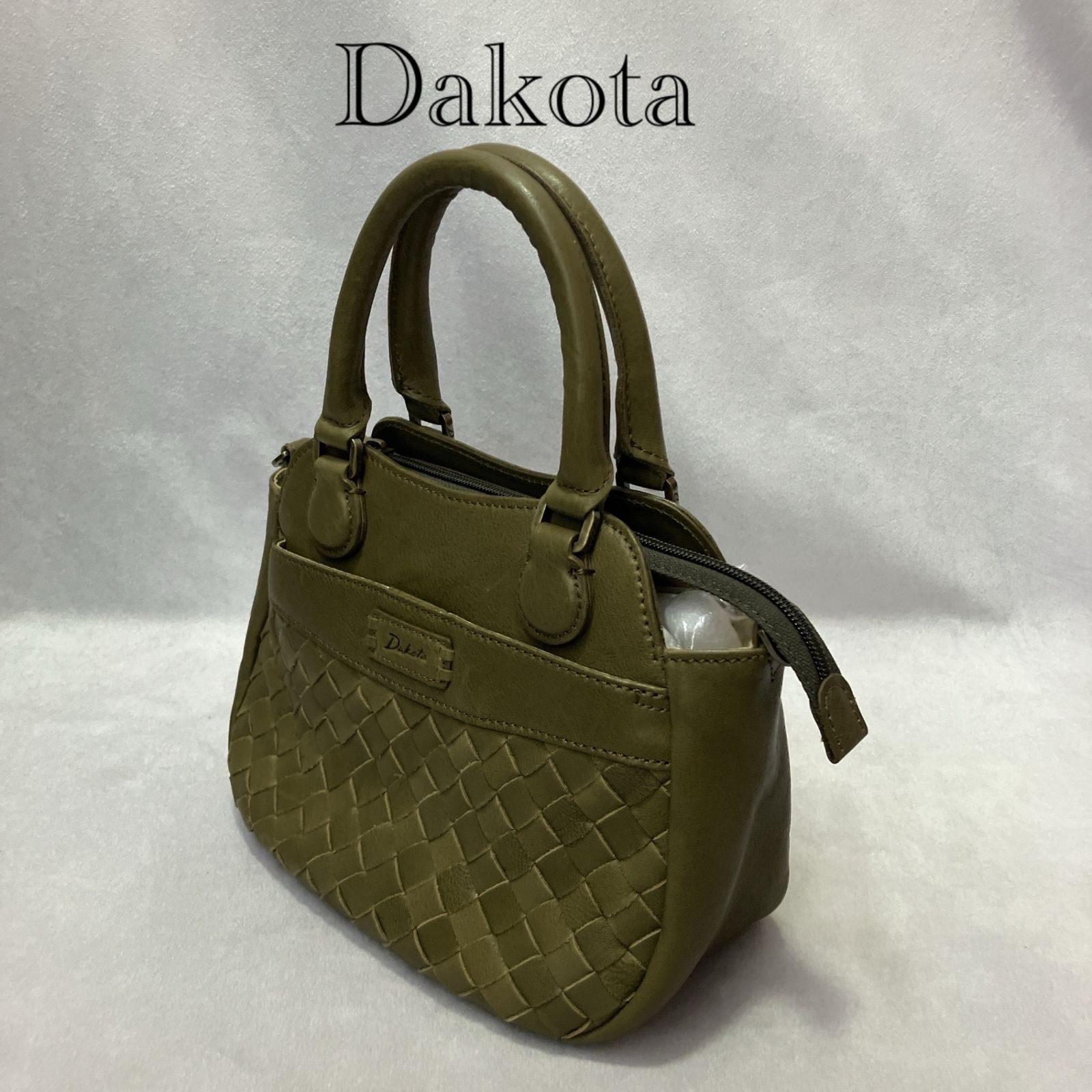 Dakota ハンドバッグ ショルダーストラップ付 グリーン 牛革 レディース_241